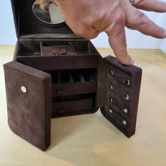 Jewelry Box - Faux Suede - Unique and Stylish! - Picture 7 of 16
